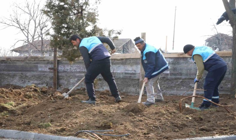 Battalgazide yeşil alanlar yenileniyor