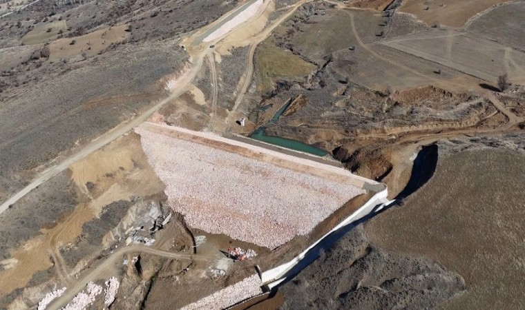 Bayburt Uluçayır Göletinde su tutulmaya başlandı