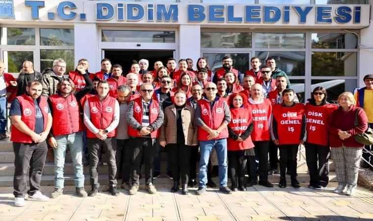 Belediye personelinden Başkan Gençaya destek