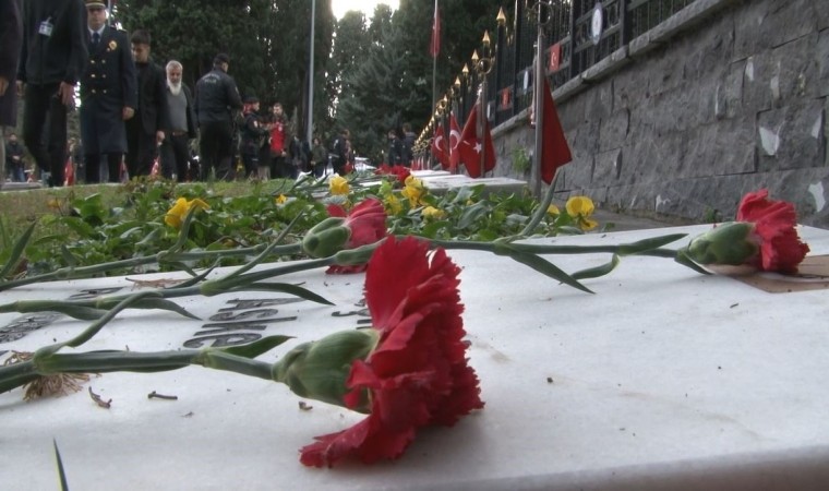 Beşiktaştaki terör saldırısında şehit olanlar törenle anıldı