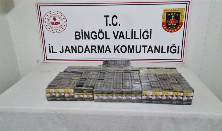 Bingölde 500 paket kaçak sigara ele geçirildi, araması bulunan 1 kişi yakalandı