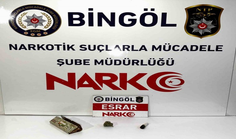 Bingölde uyuşturucu operasyonu