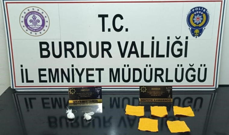 Burdurda durdurulan araçta uyuşturucu çıktı, 1 şüpheli tutuklandı