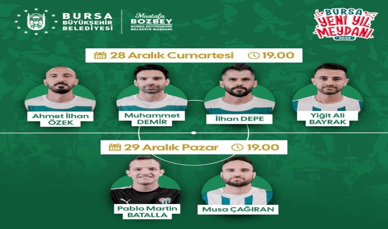 Bursa Yeni Yıl Meydanında Bursaspor imza günü yapacak