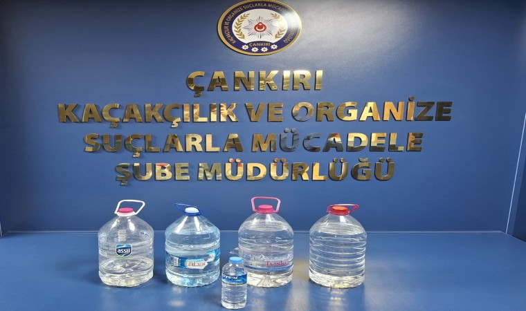 Çankırıda 15 litre kaçak alkol ele geçirildi