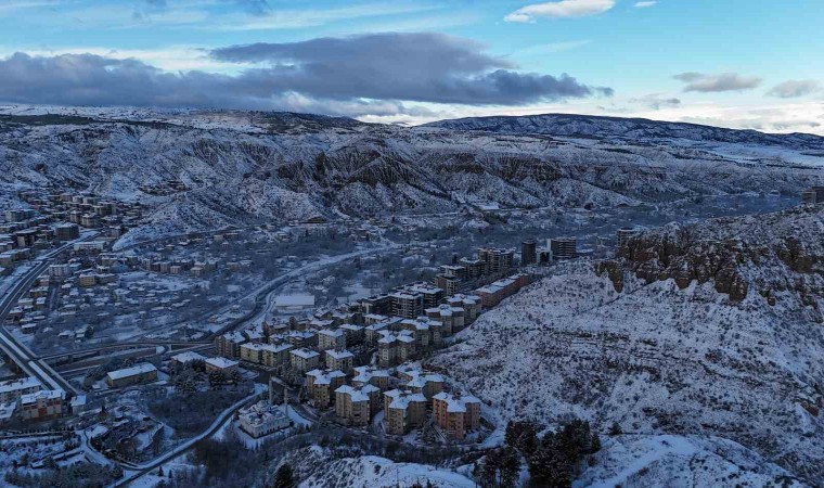 Çankırıda seyri doyumsuz kar manzaraları