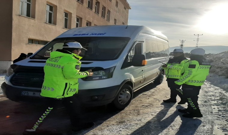 Çıldırda öğrenci servisleri denetlendi