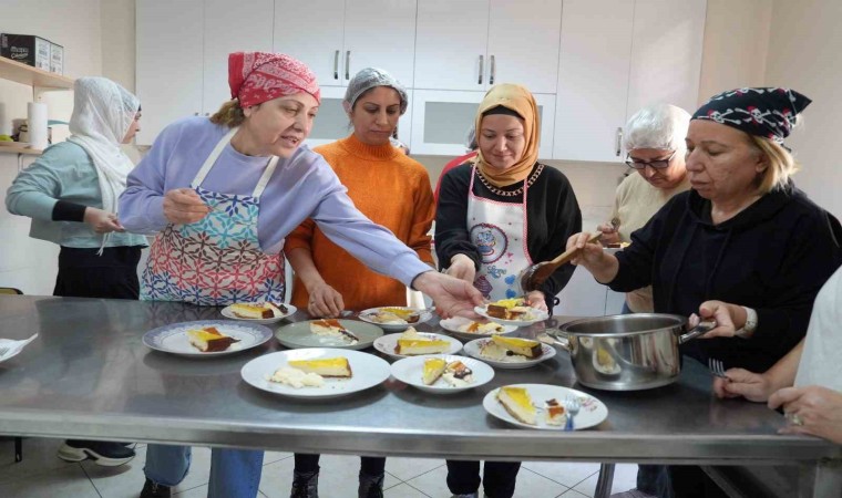 Çukurova Belediyesinin çikolata ve pasta yapma kursuna yoğun ilgi