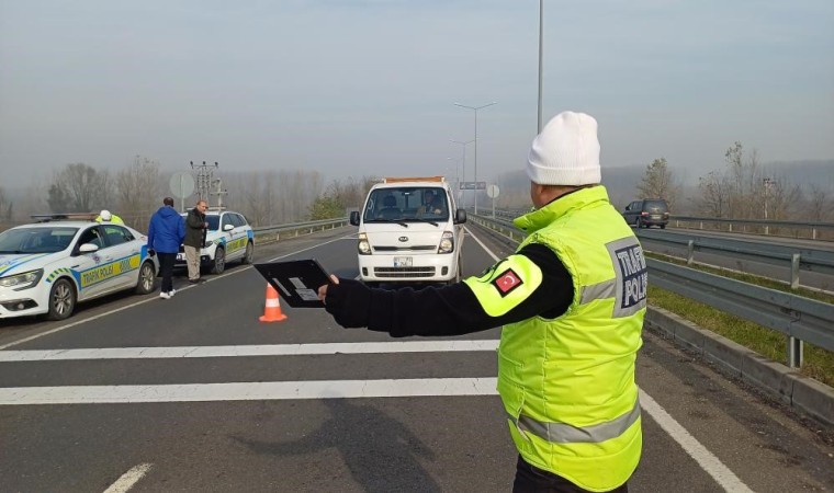 Düzcede 147 araç trafikten men edildi