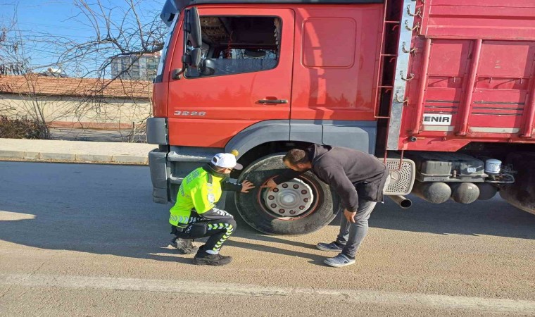 Ereğlide kış lastiği denetimi