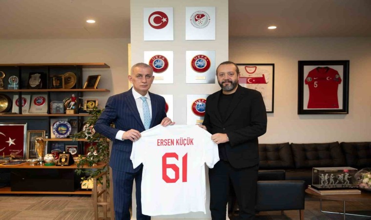 Ersen Küçükten, TFF Başkanı Hacıosmanoğluna ziyaret