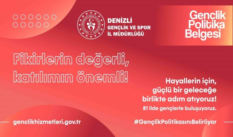 Gençlik politikaları için Denizlide söz gençlerin