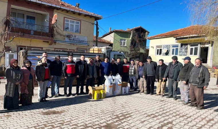 Hisarcıkta 23 organik adaçayı üreticisine gübre desteği