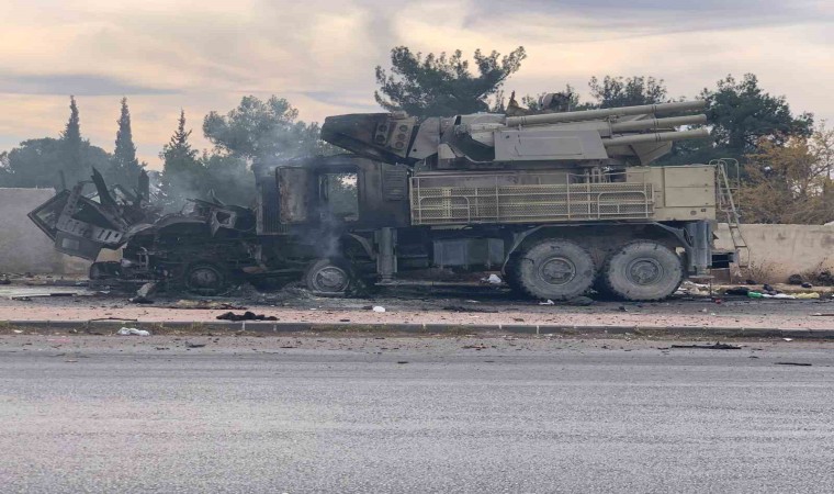 İsrailin Suriyede imha ettiği hava savunma sistemleri görüntülendi