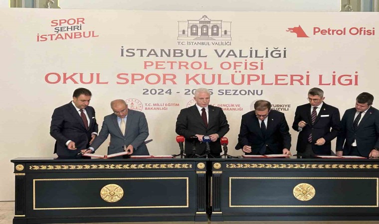 İstanbul Valiliği ile Petrol Ofisi Grubu arasında “Okul Spor Kulüpleri Ligi Reklam ve Sponsorluk Protokolü” imzalandı