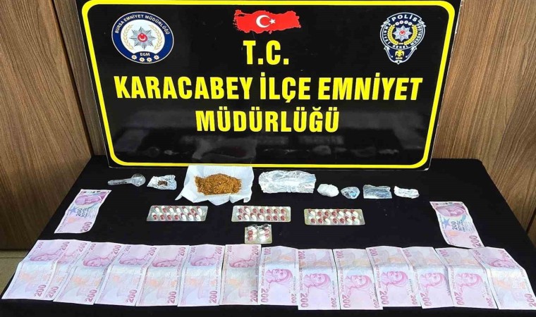 Karacabeyde uyuşturucu operasyonu: 4 gözaltı 1 tutuklu