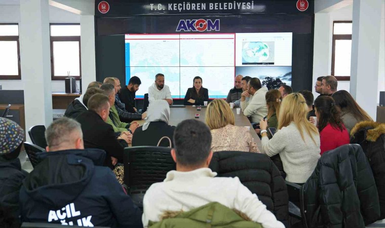 Keçiörende muhtemel afetlere gönüllü hazırlık