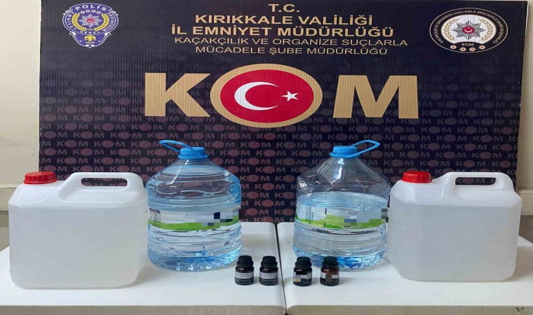 Kırıkkalede yılbaşı öncesi kaçak içki operasyonu: 1 gözaltı