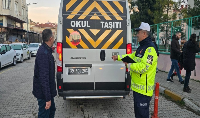 Kırklarelinde okul servisleri denetlendi