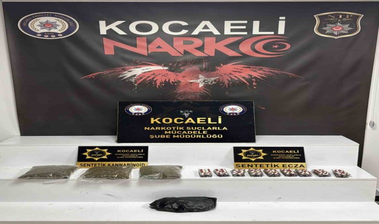 Kocaelide 1 kilo 824 gram uyuşturucu ele geçirildi