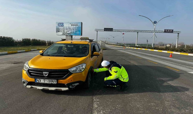 Kütahyada kış lastiği denetimi