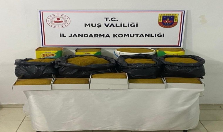 Muşta 55 kilo bandrolsüz tütün ele geçirildi