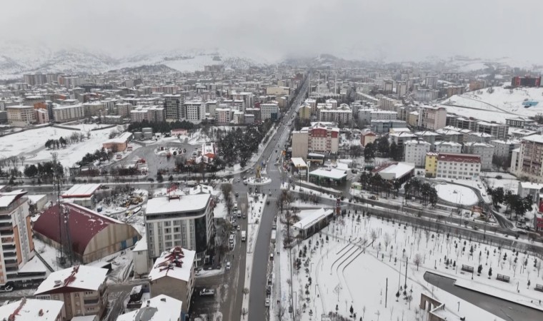 Muşun mest eden kış manzaraları havadan görüntülendi