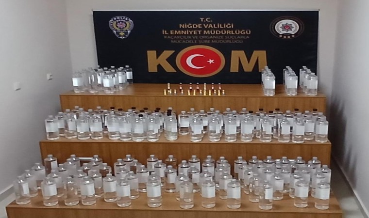 Niğdede kaçak içki operasyonu: 1 gözaltı