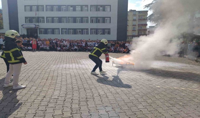 Orduda 22 bin 525 öğrenciye yangın eğitimi verildi