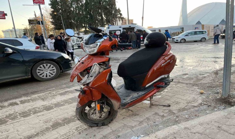 Otomobil ile motosiklet çarpıştı: 1 yaralı