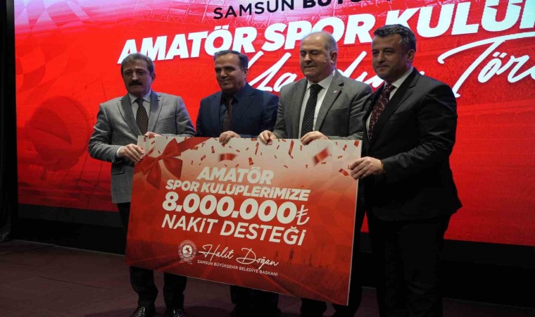 Samsunda amatör spora 8 milyon TLlik destek