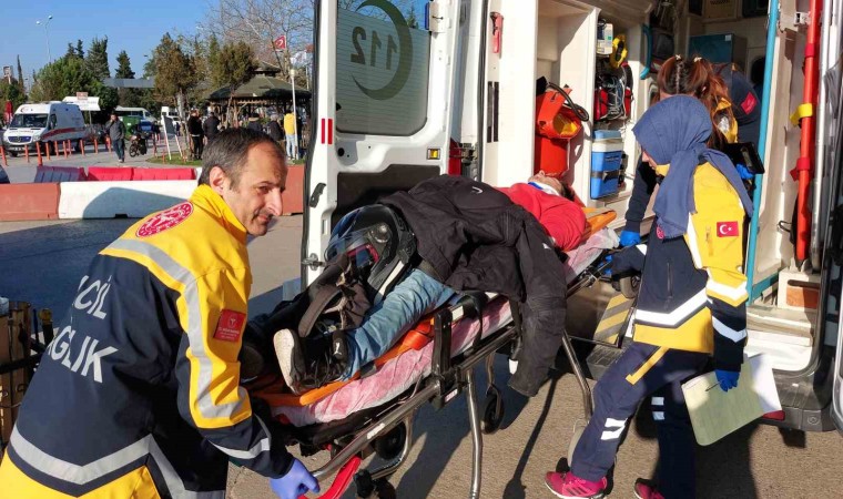 Samsunda çarpışan motosikletin sürücüleri hastanelik oldu