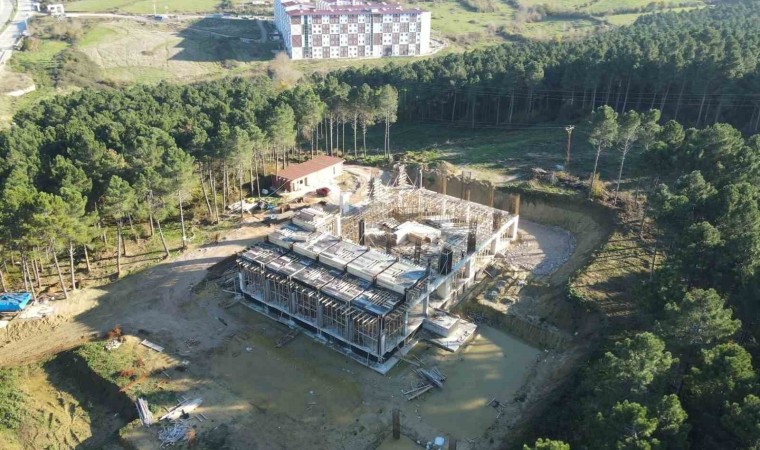 Sinop Üniversitesi Camii inşaatı yükseliyor