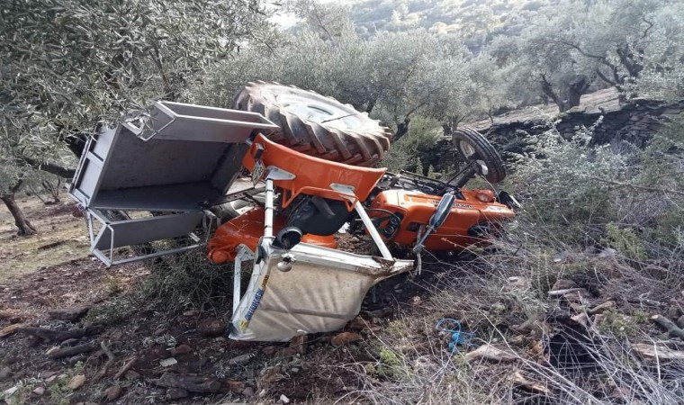 Sökede traktör devrildi: 1 ağır yaralı