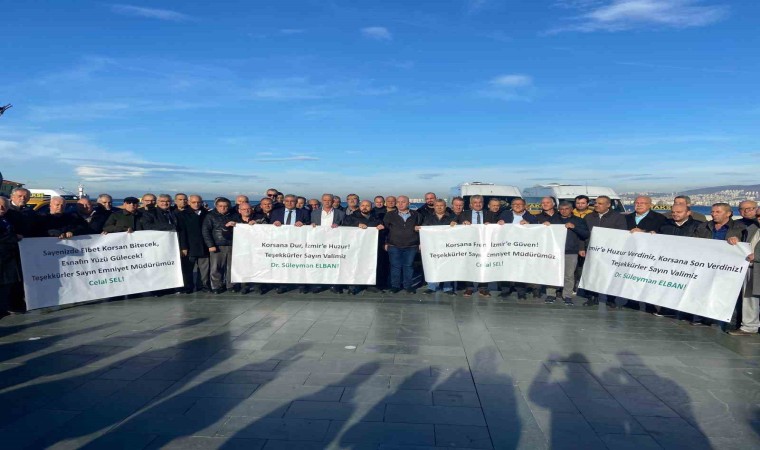 Taksici ve servisçiler protesto için değil korsanla mücadeleye teşekkür için buluştu