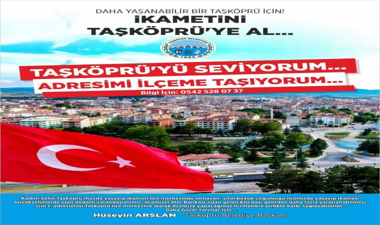 “Taşköprüyü Seviyorum, Adresimi İlçeme Taşıyorum” kampanyası devam ediyor