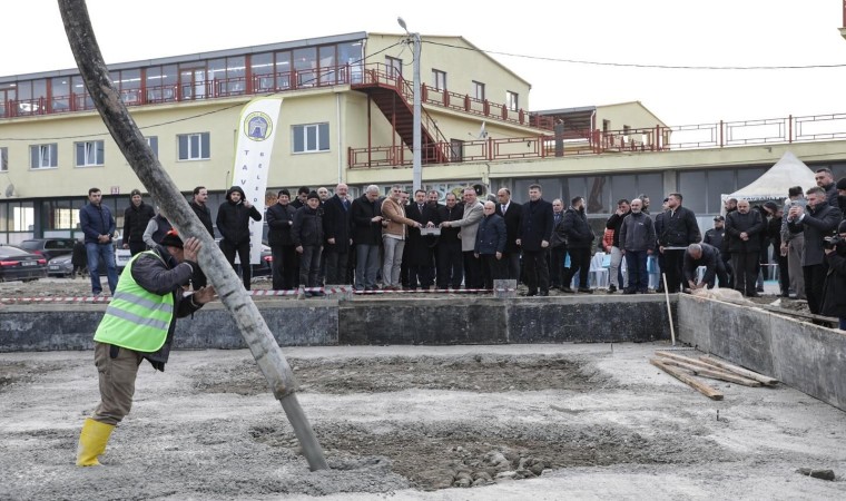 Tavşanlı Ahi Evran Camiinin temeli dualarla atıldı