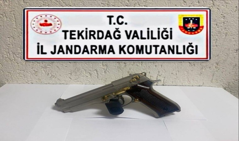 Tekirdağda ruhsatsız tabanca operasyonları