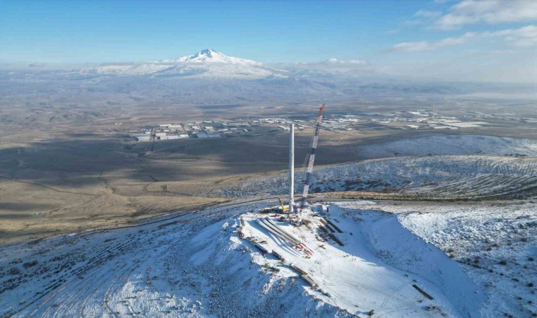 Türkiyenin toplu ulaşımdaki ilk rüzgar enerji santrali projesi adım adım ilerliyor