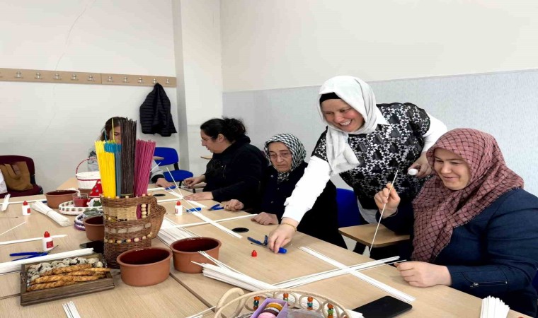 Unutulmaya yüz tutmuş sepet örücülüğü Hacılarda canlanacak