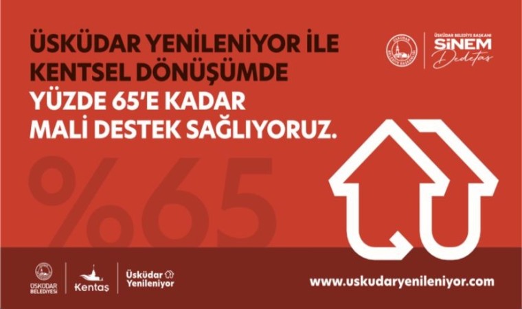 Üsküdar Belediyesinden evini yenileyenlere destek