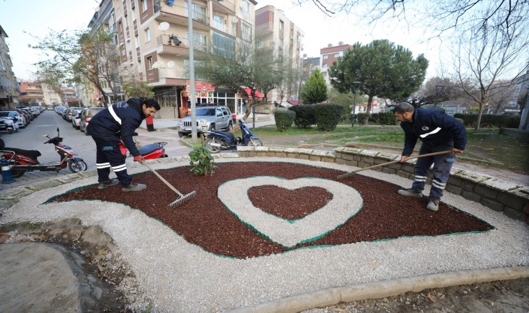 Yunusemreden Kaynak Mahallesinde peyzaj çalışması