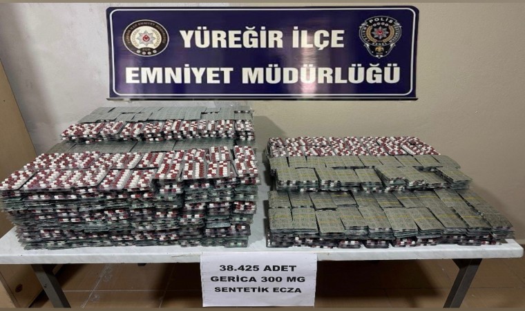 38 bin 425 uyuşturucu hap ele geçirildi