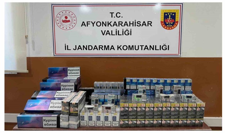 Afyonkarahisarda kaçak elektronik ve normal sigara ele geçirildi