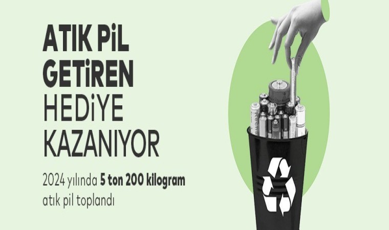 Ataşehirliler atık pilleri toplayıp hediyeler kazanıyor