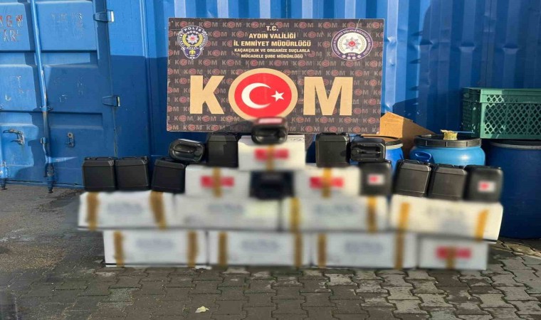 Aydında 220 litre etil alkol ele geçirildi