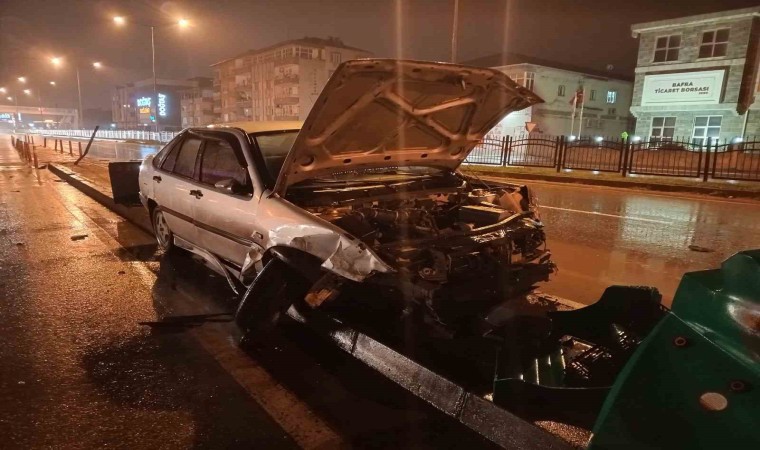 Bafrada trafik kazası: 1 yaralı