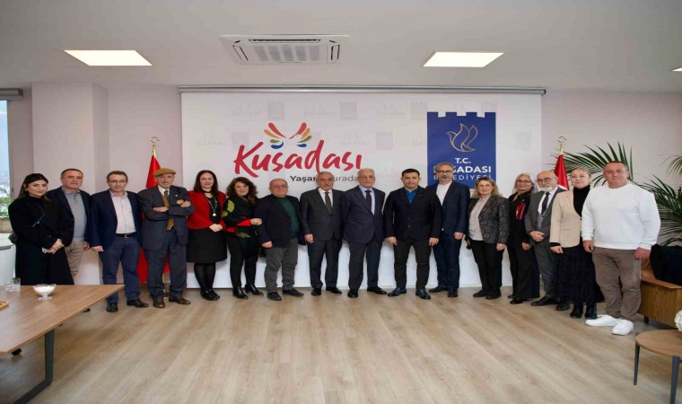 Başkan Günel eski Dışişleri Bakanı Karayalçını ağırladı