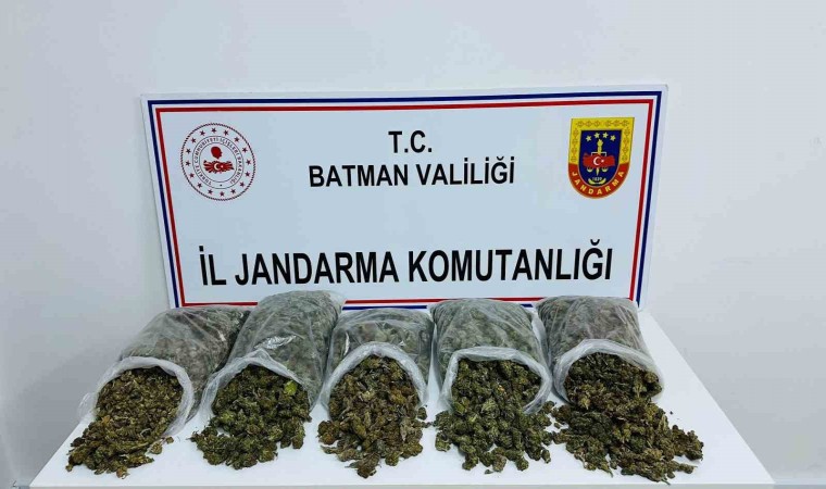 Batmanda 10 kilo skunk ele geçirildi