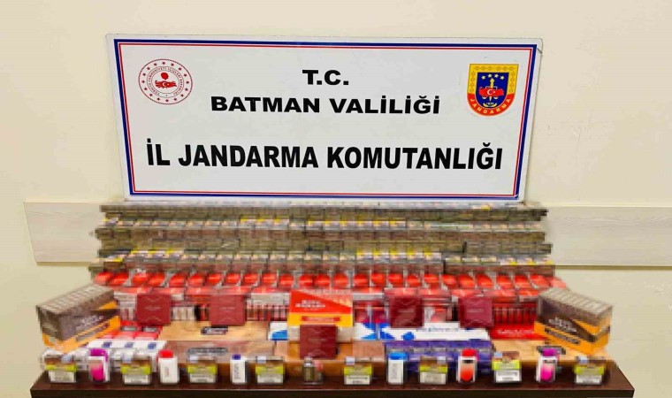 Batmanda bin 308 paket kaçak sigara ele geçirildi